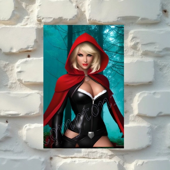 “Little”Red Riding Hood 13” x 19” Fine Art Print - only 6 signed prints made - Picture 2 of 5